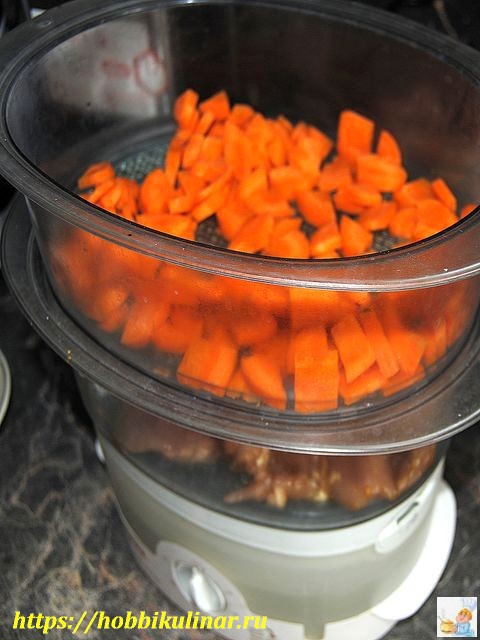 морковь в пароварке